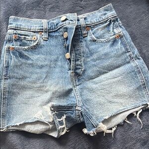 GAP High Waist Blue Denim Cut-Offs